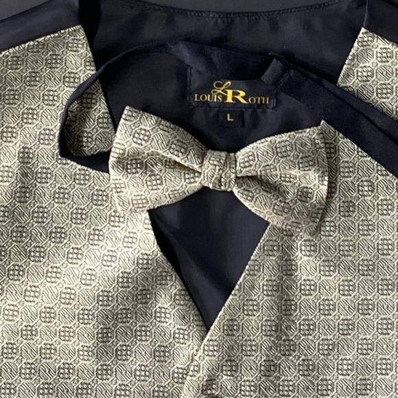 EUC Men's Formal Vest w Bow Tie 2 pc. - Picture 2 of 13